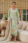 3PC LAWN CHIKAANKARI EMBROIDERED SHIRT WITH CHIFOON PRINTED DUPATTA AND EMB TROUSER-BIC-4748