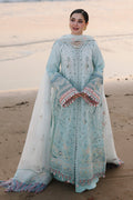 3PC LAWN CHIKANKAARI EMBROIDERED SHIRT WITH KHAADI NET EMBROIDERED DUPATTA AND TROUSER-BIC-4789