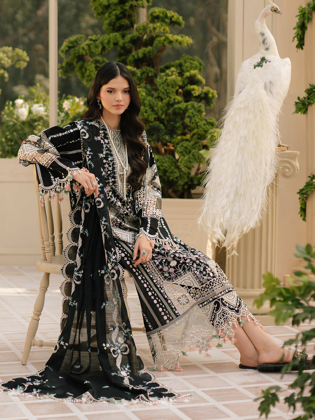 3PC LAWN HEAVY EMBROIDERED SHIRT WITH KHADDI NET EMBROIDERED DUPATTA & LAWN TOUSER-BIC-4725