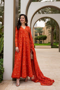 3PC LAWN EMBROIDERED SHIRT WITH Chiffon EMB DUPATTA AND TROUSER - FT 052