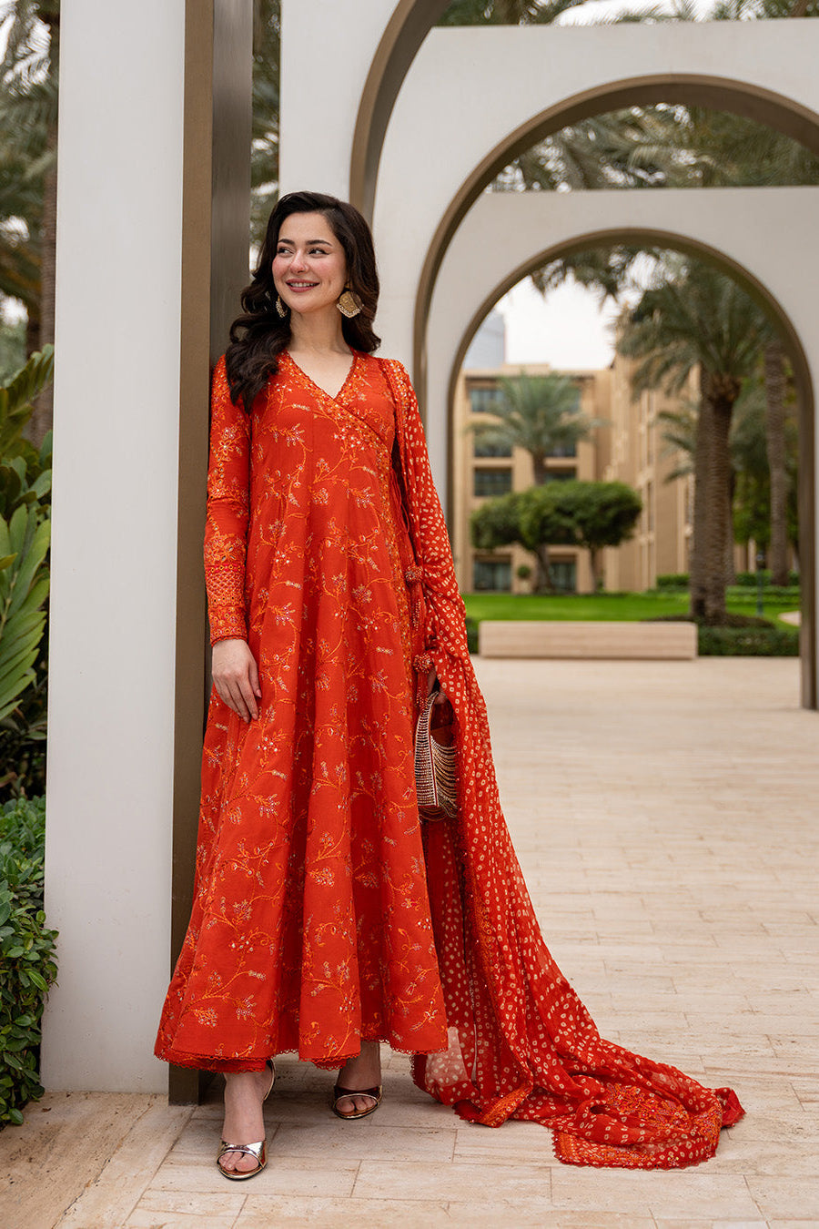 3PC LAWN EMBROIDERED SHIRT WITH Chiffon EMB DUPATTA AND TROUSER - FT 052