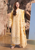 3PC LAWN CHIKANKARI EMBROIDERED SHIRT WITH KHADDI NET EMB DUPATTA AND EMB TROUSER-BIC-4707