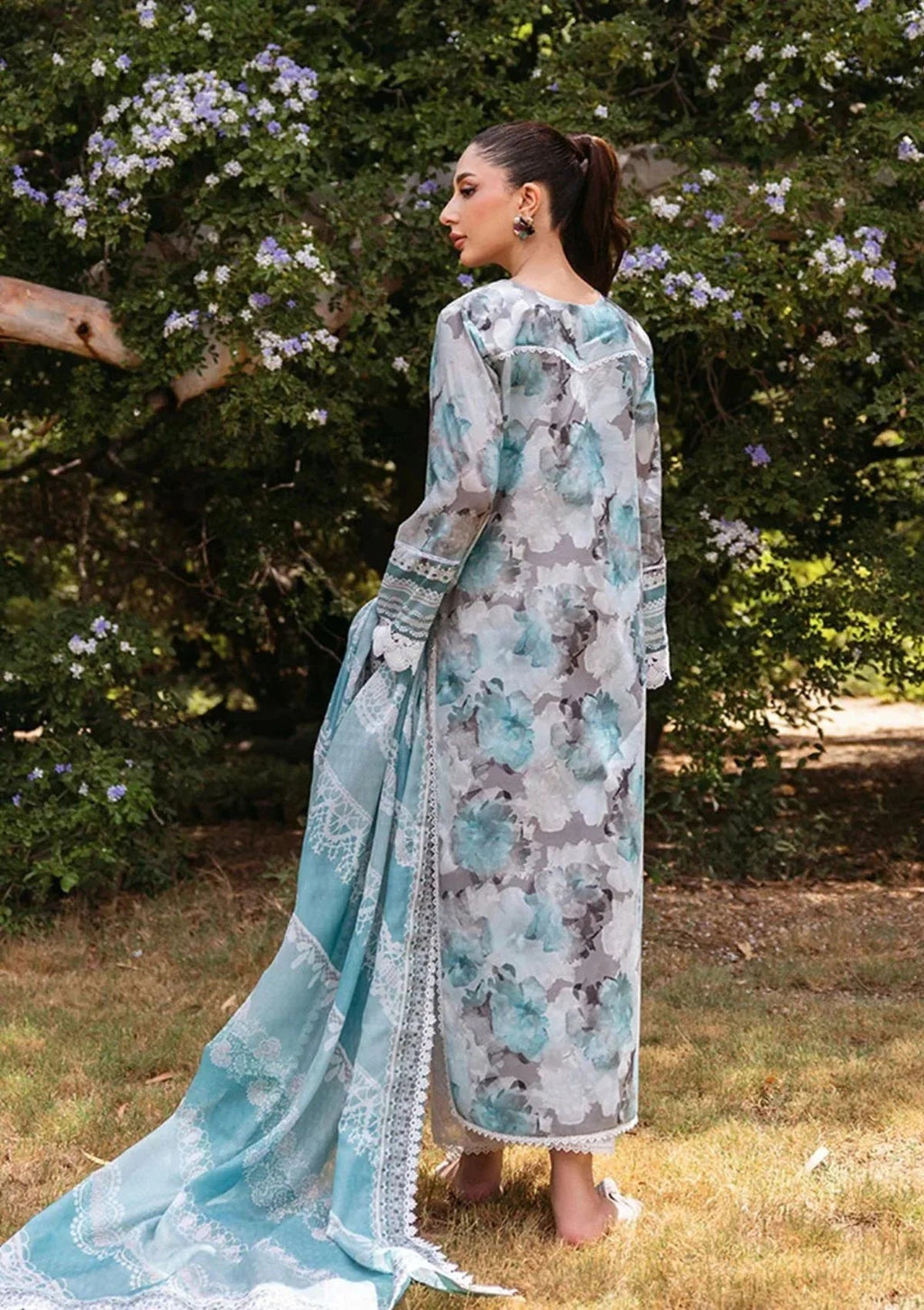 3PC Lawn Printed Shirt With Digital Printed Dupatta-1624 FS