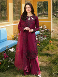 3PC LAWN SEQUIN EMBROIDERED SHIRT WITH KHADDI NET EMB DUPATTA AND EMB TROUSER-BIC-4805