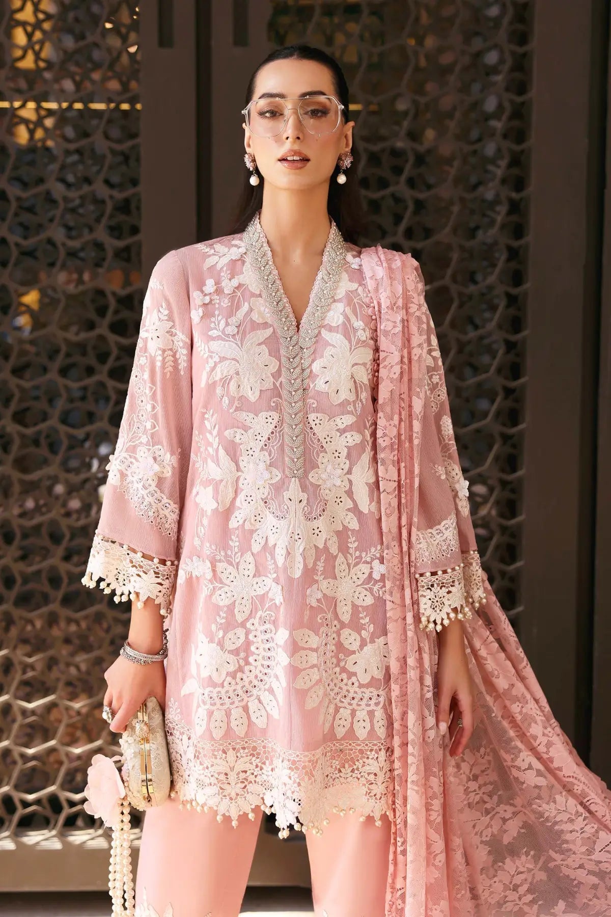 Lawn-3PC Embroidered With Chiffon Digital Printed Dupatta - 5277 FS