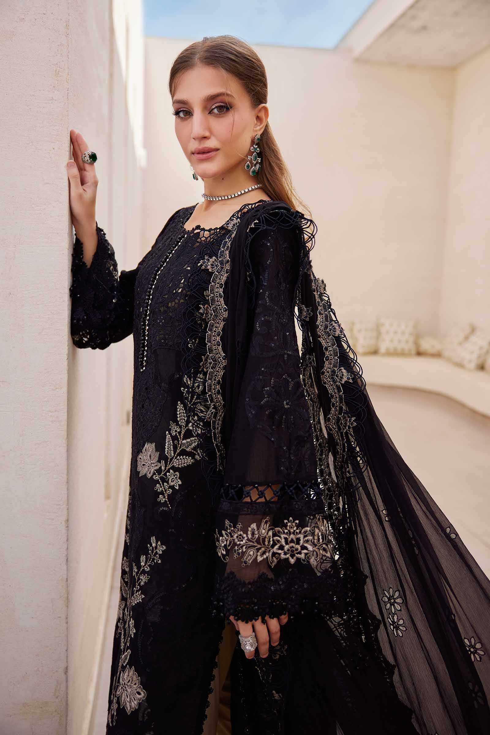 3PC LAWN EMBROIDERED SHIRT WITH  Chiffon EMBROIDERED Dupatta AND TROUSER - NK 7305 FT