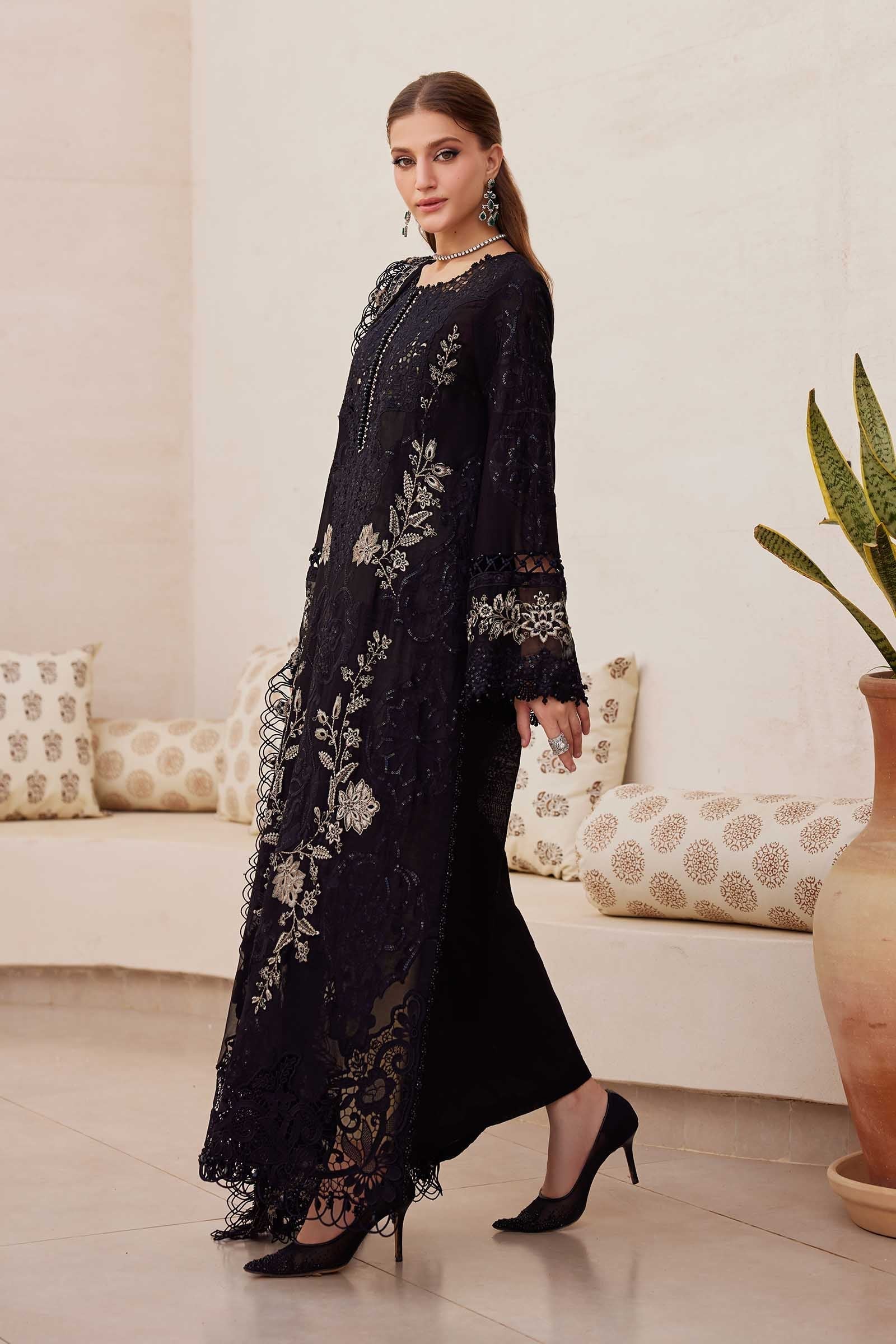 3PC LAWN EMBROIDERED SHIRT WITH  Chiffon EMBROIDERED Dupatta AND TROUSER - NK 7305 FT
