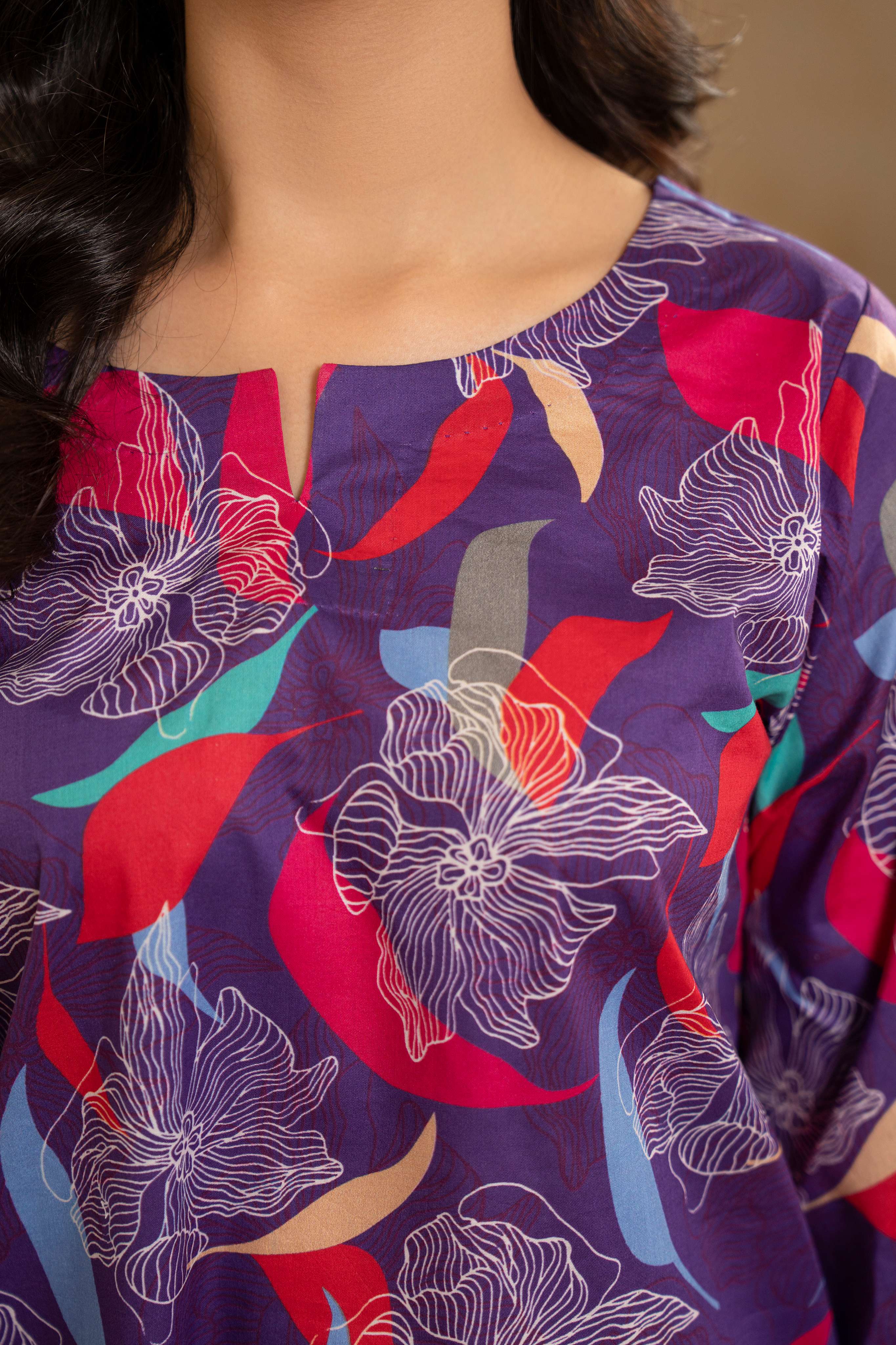 3PC LAWN PRINTED SHIRT WITH LAWN PRINT DUPATTA AND CAMBRIC TROUSER-P-4506