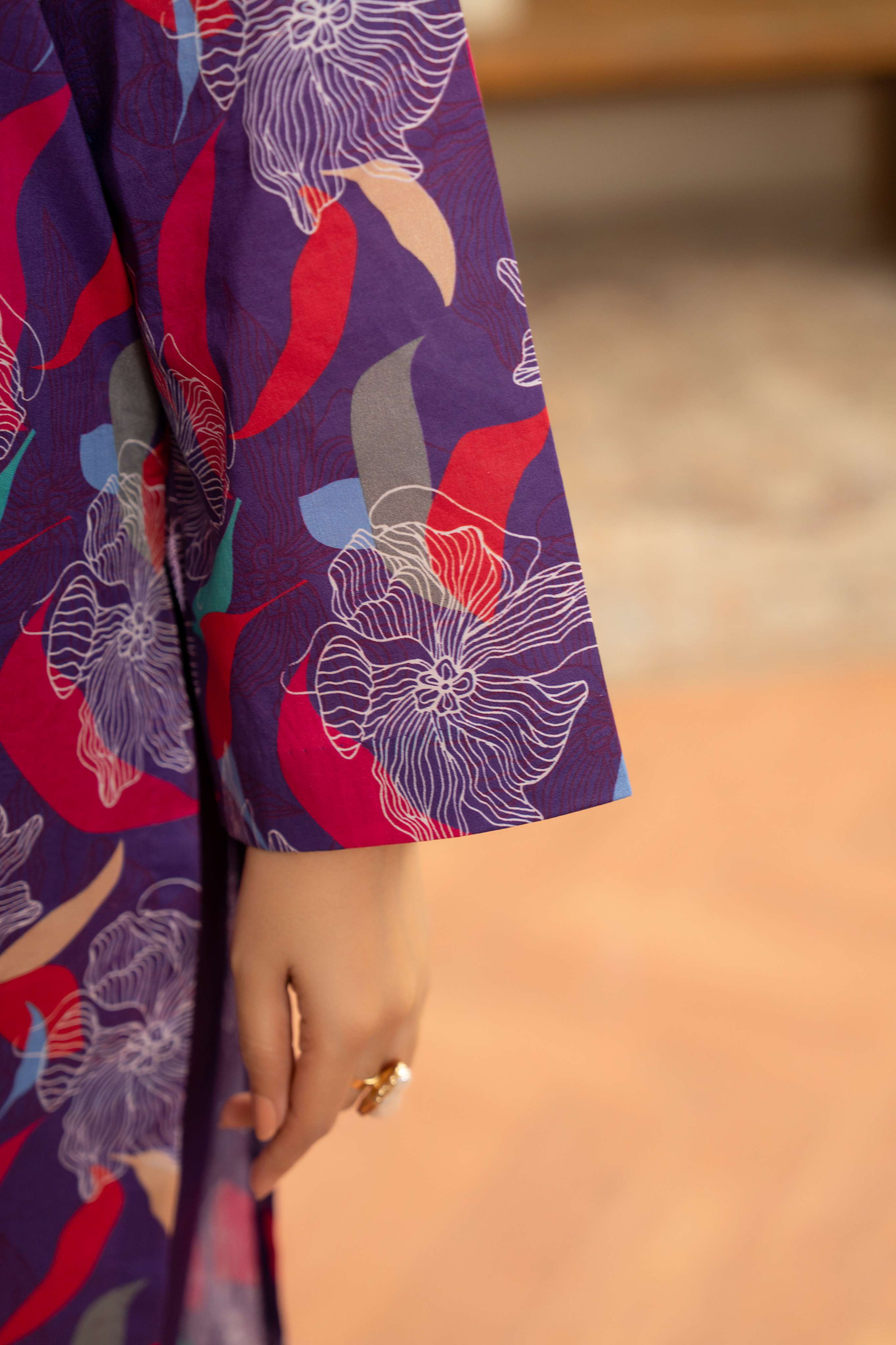 3PC LAWN PRINTED SHIRT WITH LAWN PRINT DUPATTA AND CAMBRIC TROUSER-P-4506