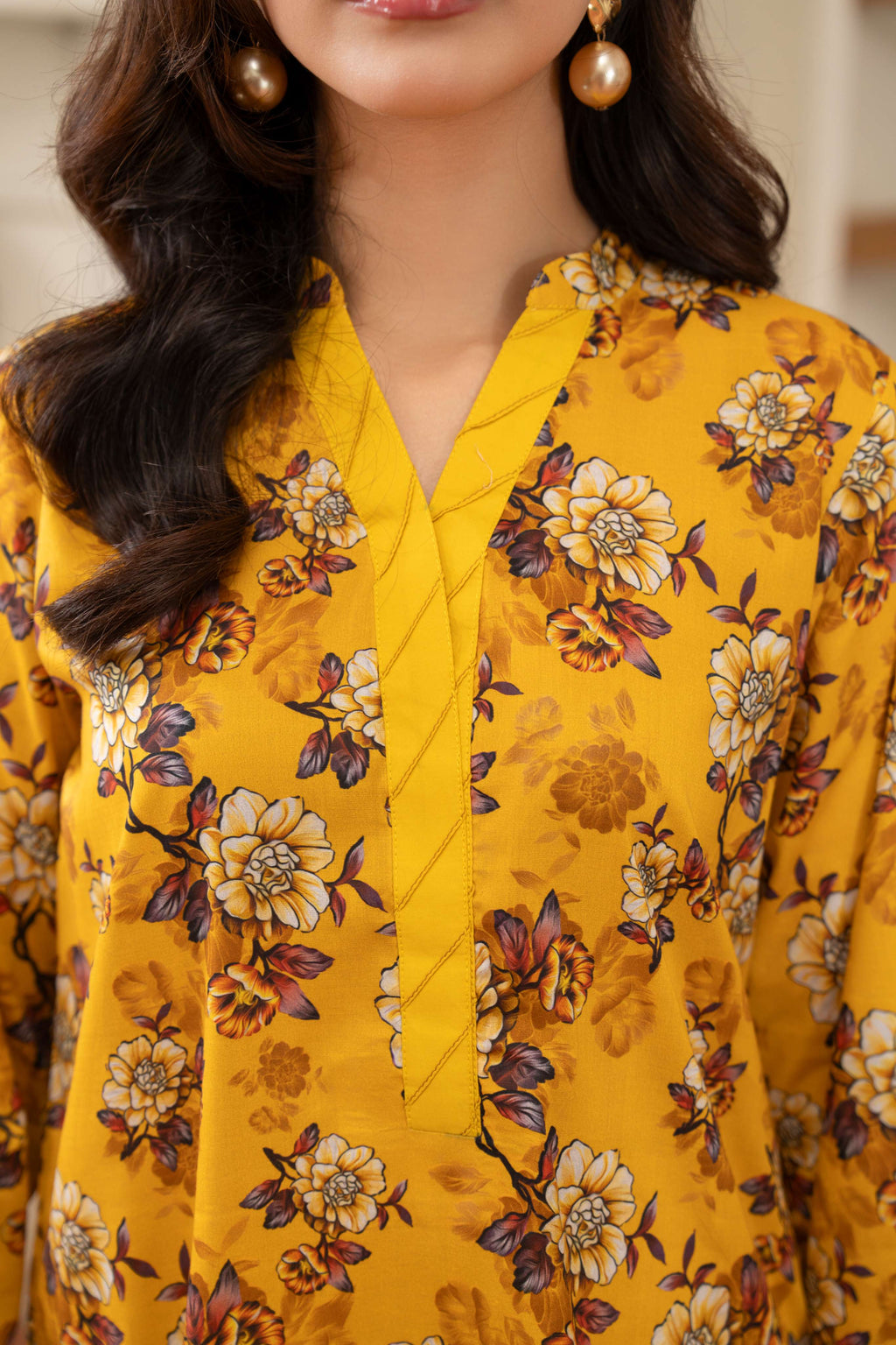 3PC LAWN PRINTED SHIRT WITH LAWN PRINT DUPATTA AND CAMBRIC TROUSER-P-4501