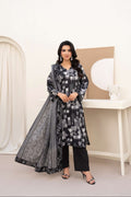 3PC LAWN PRINTED SHIRT WITH LAWN PRINT DUPATTA AND CAMBRIC TROUSER-P-4511