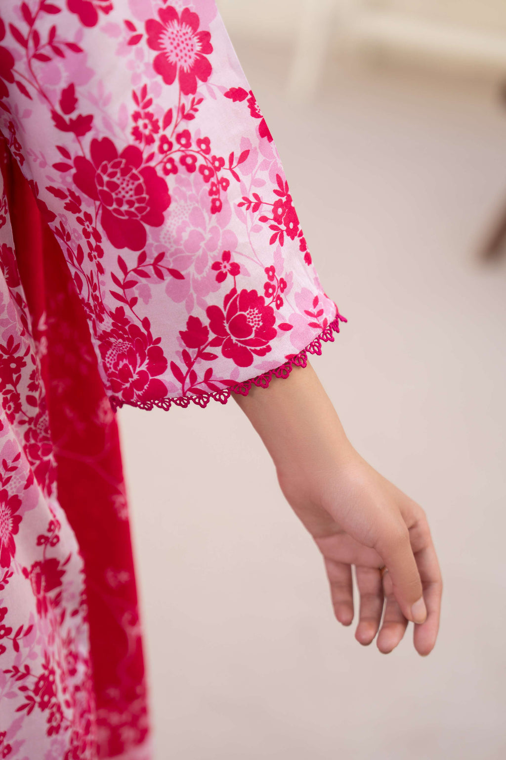 3PC LAWN PRINTED SHIRT WITH LAWN PRINT DUPATTA AND CAMBRIC TROUSER-P-4517