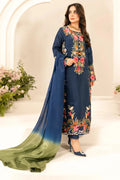 3PC LAWN EMBROIDERED SHIRT WITH CHIFFON TYE & DYE DUPATTA & TROUSER-BIC-4645