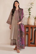 3PC LAWN EMBROIDERED SHIRT WITH CHIFFON PRINTED DUPATTA AND EMB TROUSER-BIC-4617