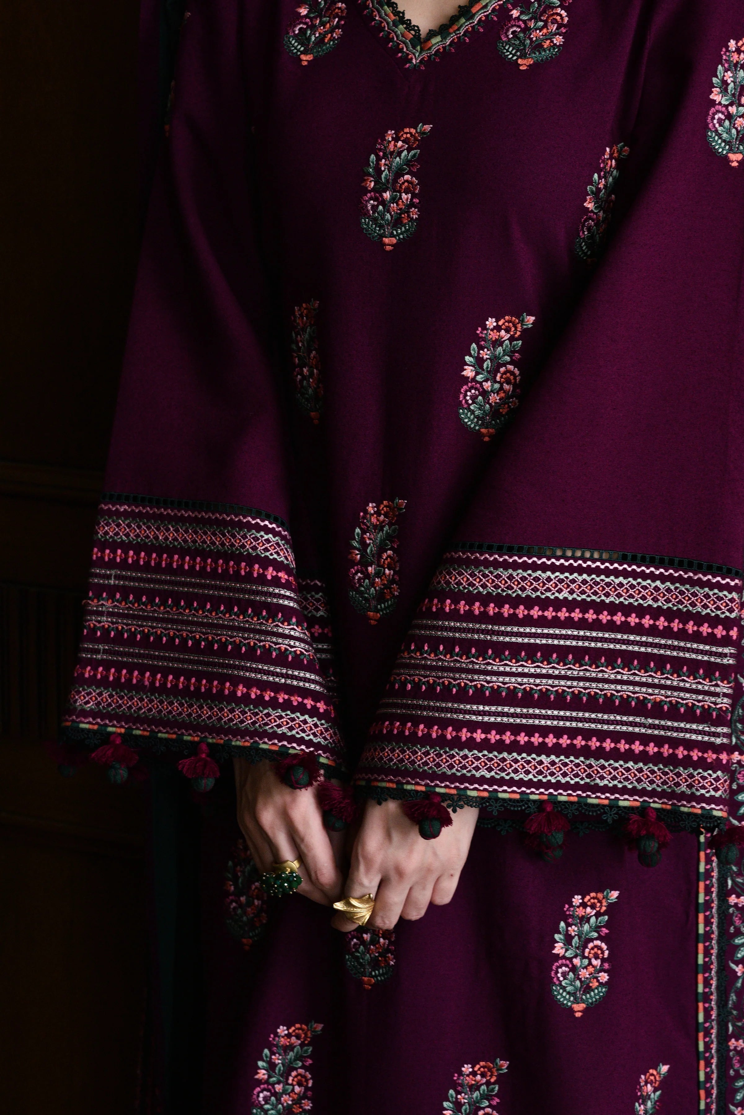 3PC LAWN EMBROIDERED SHIRT WITH LAWN EMBROIDERED DUPATTA AND TROUSER-BIC-4797