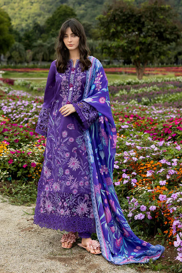 3PC LAWN Embroidered SHIRT WITH Printed Silk DUPATTA AND TROUSER - JN 2770