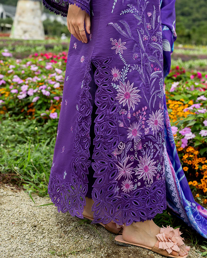 3PC LAWN Embroidered SHIRT WITH Printed Silk DUPATTA AND TROUSER - JN 2770