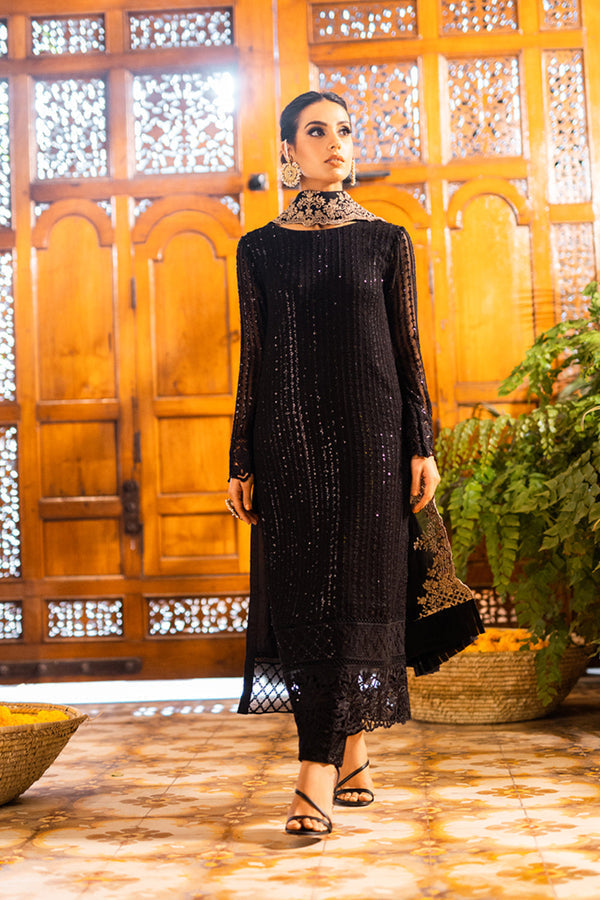 3PC LAWN EMBROIDERED SHIRT WITH CHIFFOON EMBROIDERED DUPATTA AND EMB TROUSER-BIC-4559