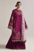 3PC LAWN Embroidered SHIRT WITH Chiffon DUPATTA AND TROUSER - FT 057