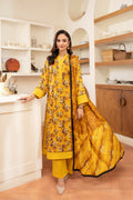 3PC LAWN PRINTED SHIRT WITH LAWN PRINT DUPATTA AND CAMBRIC TROUSER-P-4501