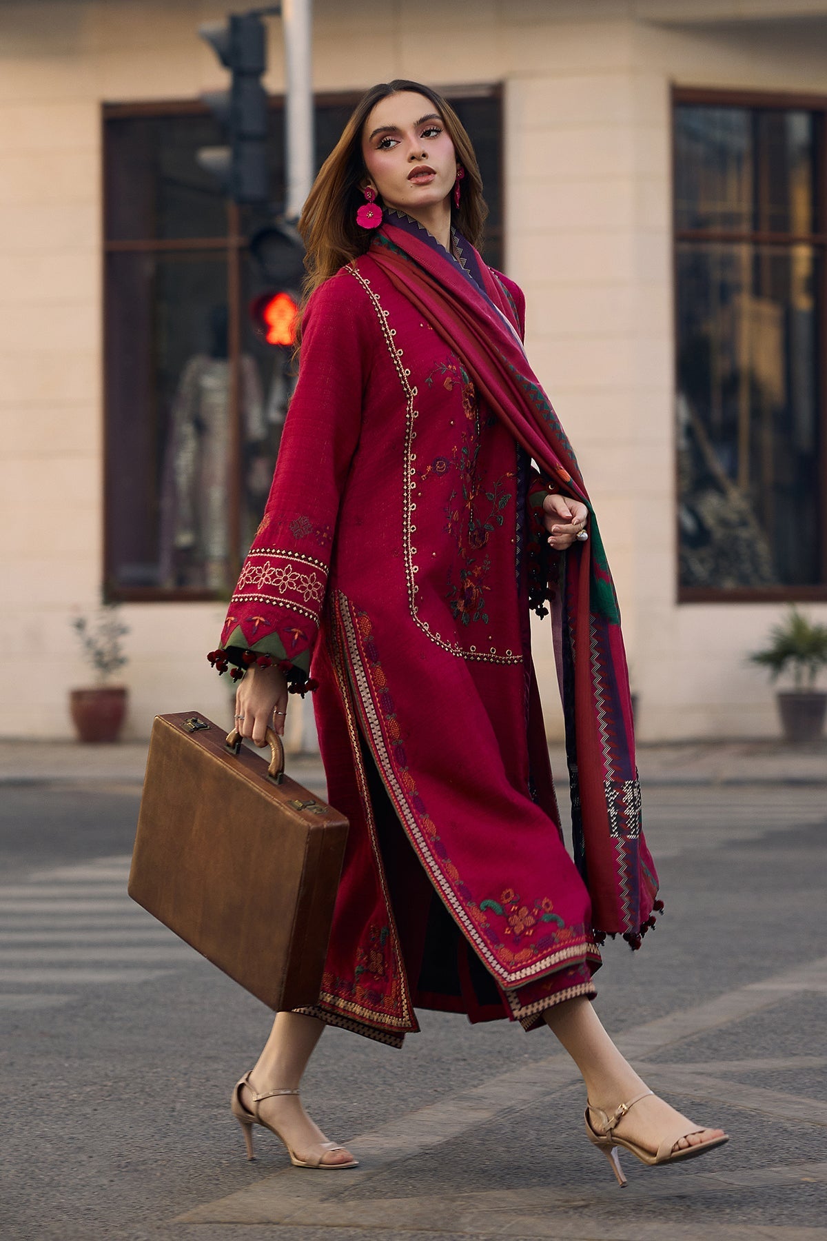 Lawn-3PC Embroidered Shirt with Digital Printed Jacquard Dupatta-4756